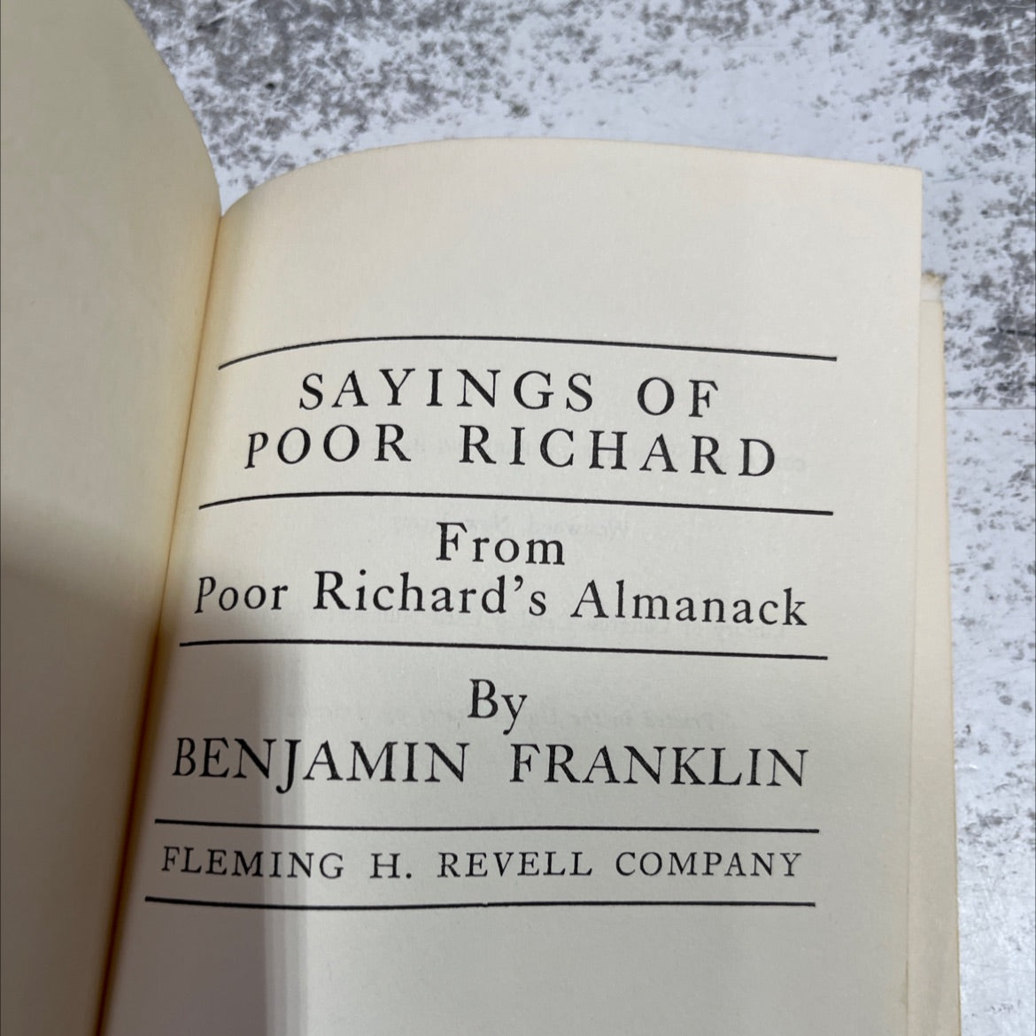 sayings of poor richard book, by benjamin franklin, 1960 Hardcover image 2