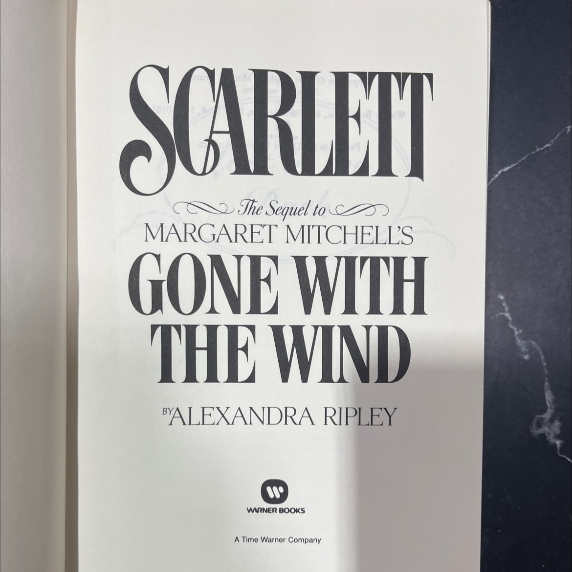 scarlett the sequel to margaret mitchell's gone with the wind book, by alexandra ripley, 1991 Hardcover image 2