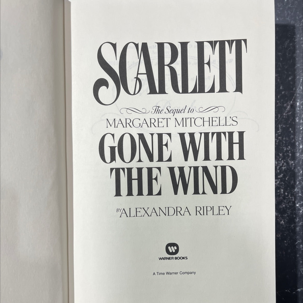 scarlett the sequel to margaret mitchell's gone with the wind book, by alexandra ripley, 1991 Hardcover image 2