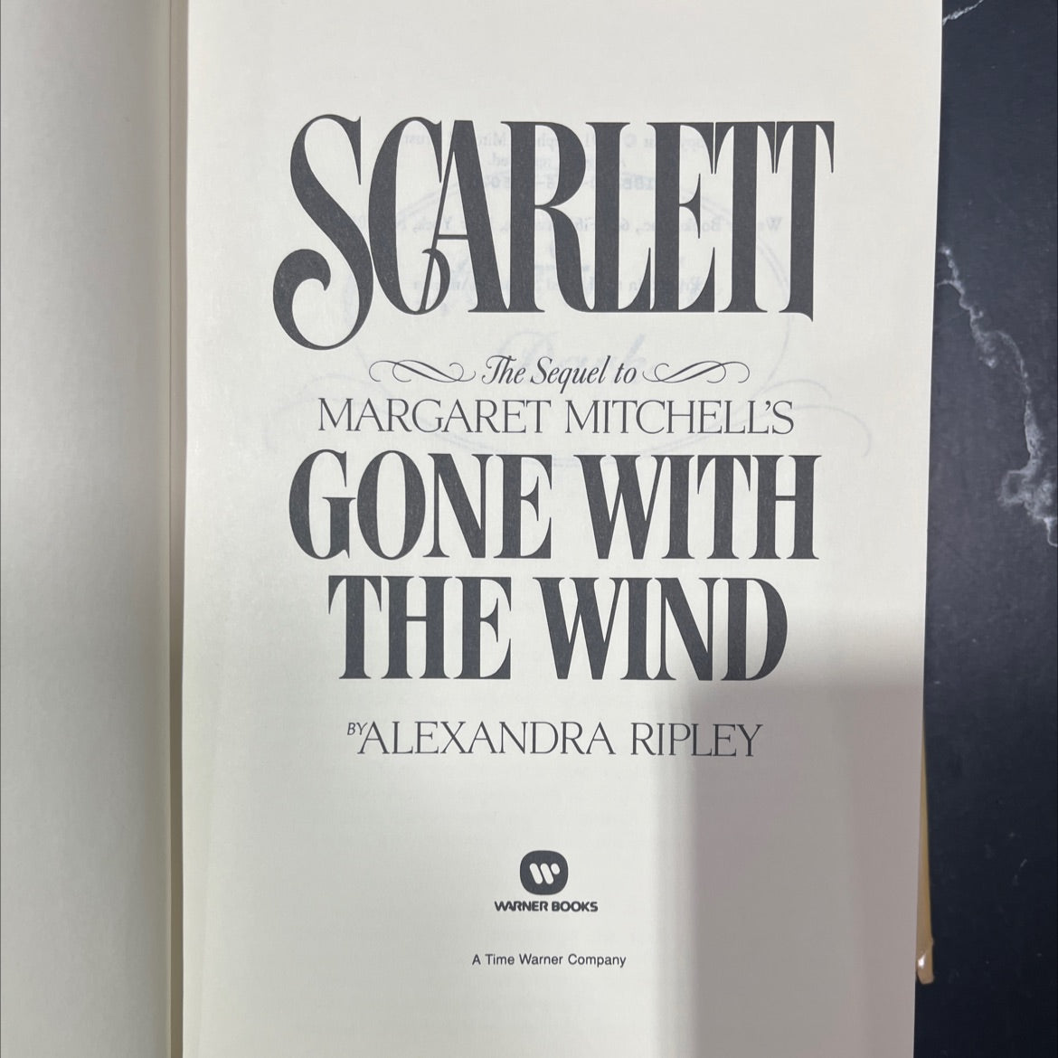 scarlett the sequel to margaret mitchell's gone with the wind book, by alexandra ripley, 1991 Hardcover image 3