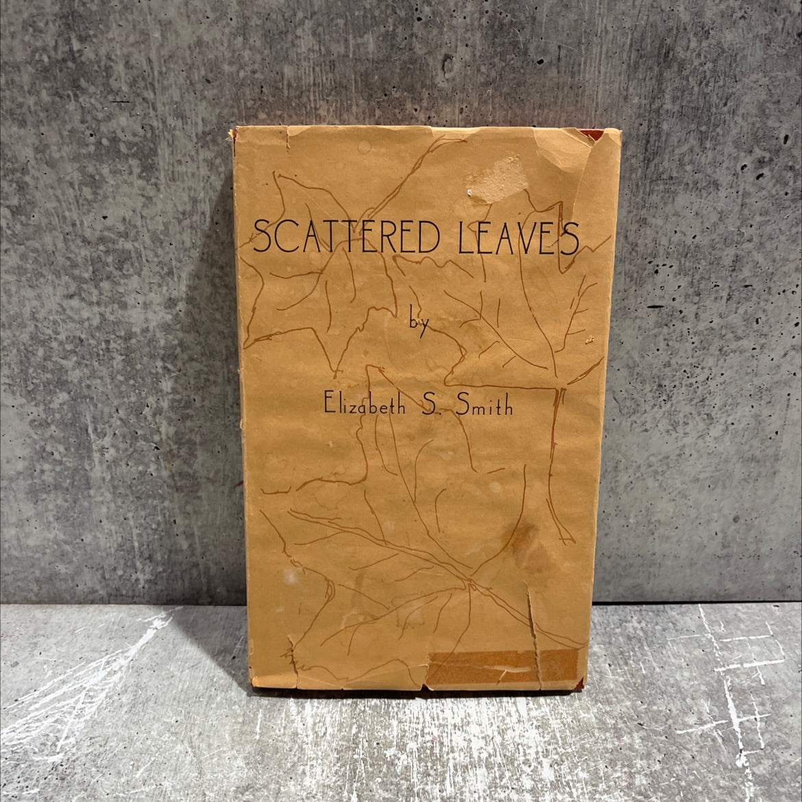 SIGNED scattered leaves book, by bob vlprivol, Elizabeth S. Smith, 1973 Hardcover, Vintage image 1
