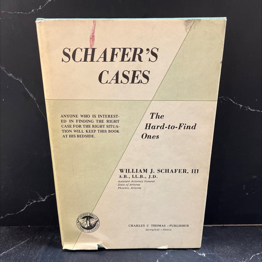 schafer's cases the hard-to-find ones book, by william j. schafer iii, 1972 Hardcover image 1