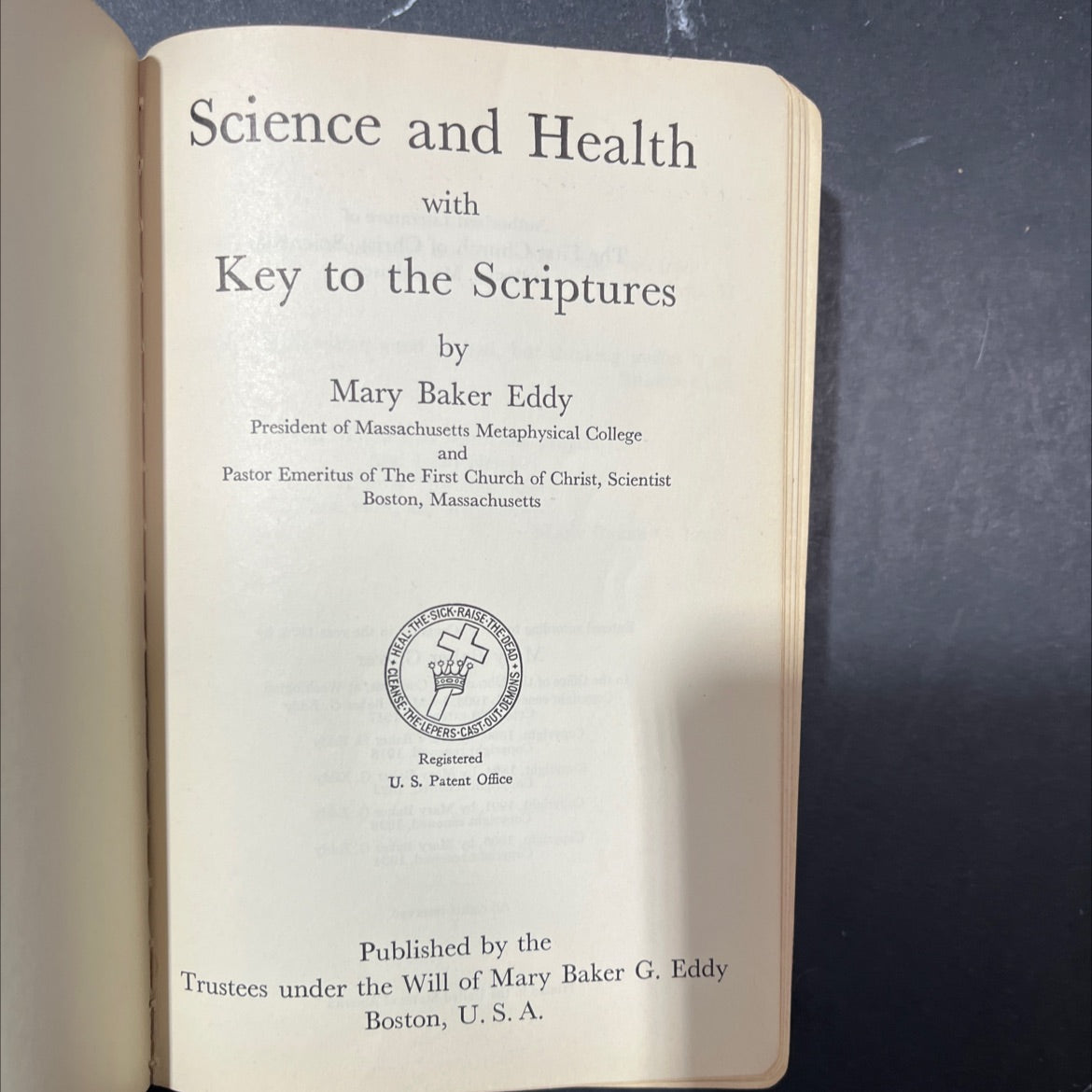 science and health with key to the scriptures book, by Mary Baker Eddy, 1934 Hardcover image 2
