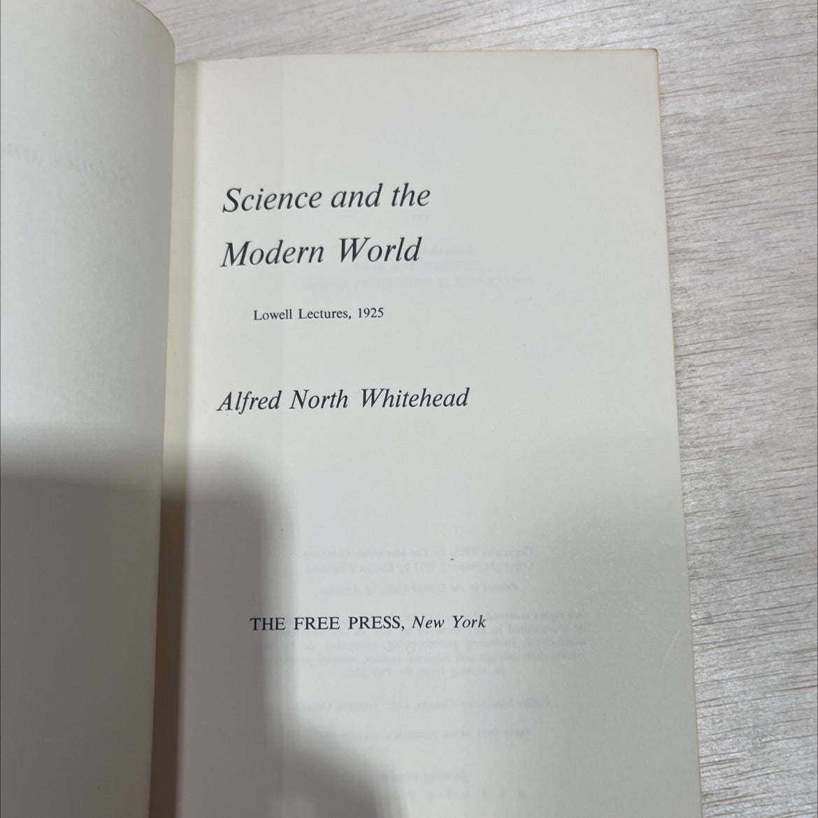 science and the modern world book, by alfred north whitehead, 1953 Paperback image 2