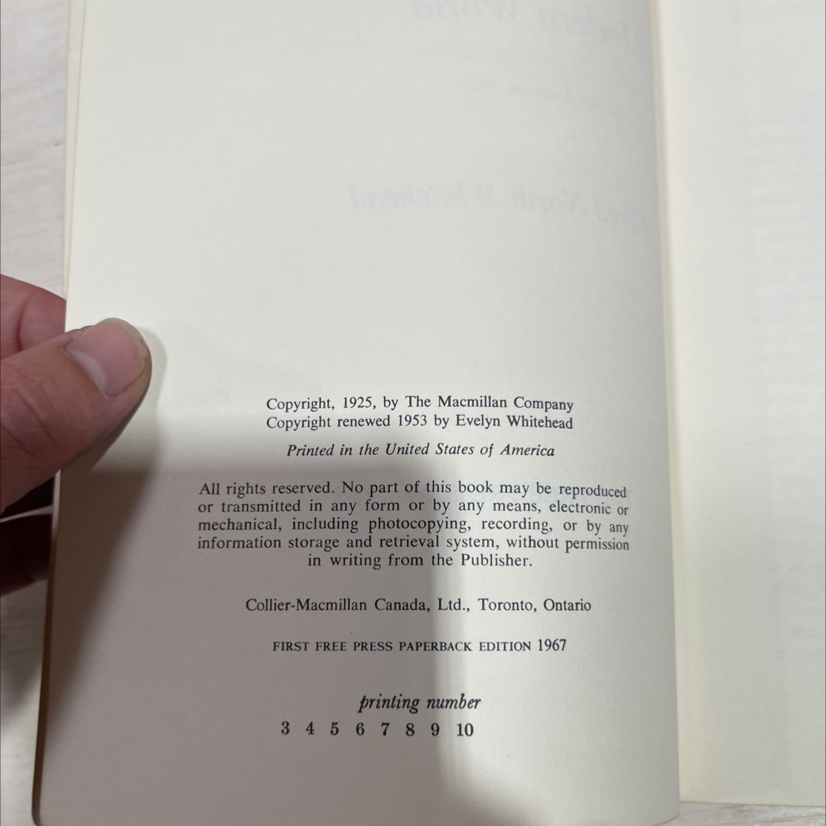 science and the modern world book, by alfred north whitehead, 1953 Paperback image 3