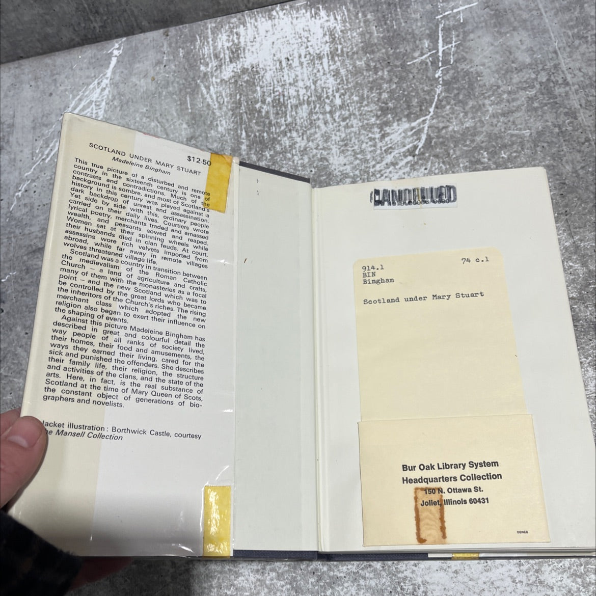 scotland under mary stuart an account of everyday life book, by madeleine bingham, 1973 Hardcover image 4