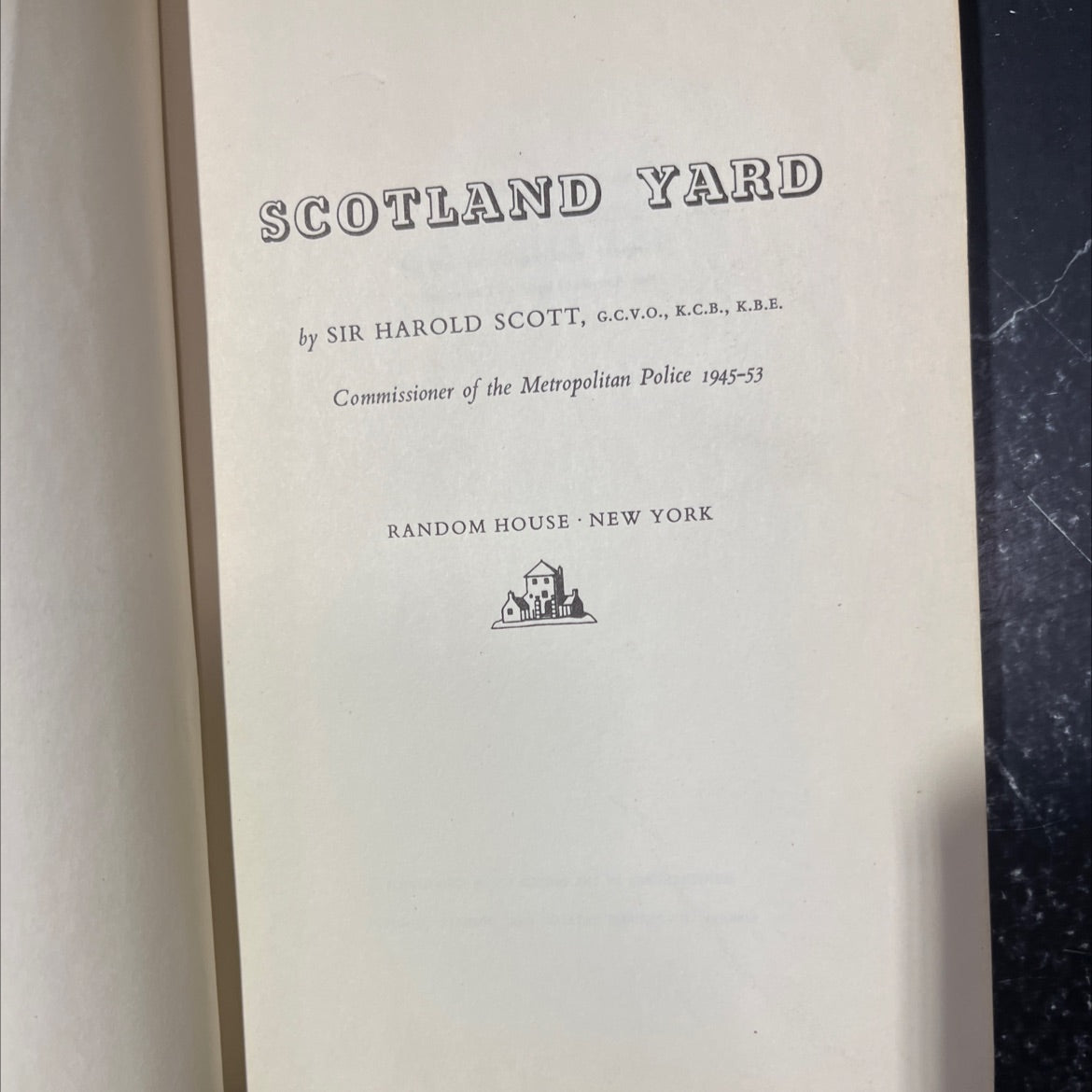 SIGNED scotland yard book, by sir harold scott, 1955 Hardcover, Vintage image 2
