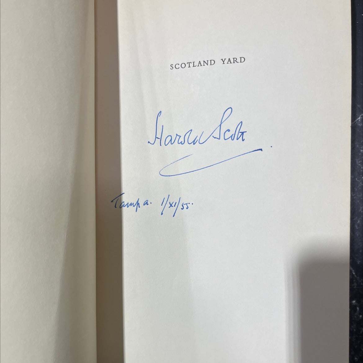 SIGNED scotland yard book, by sir harold scott, 1955 Hardcover, Vintage image 4