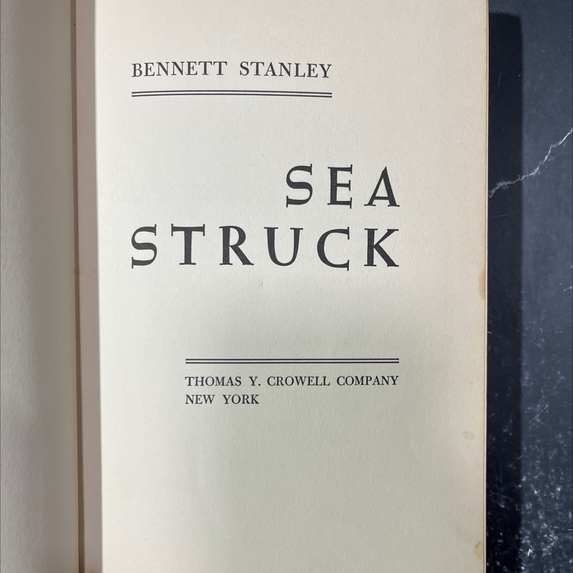 sea struck book, by bennett stanley, 1953 Hardcover image 2
