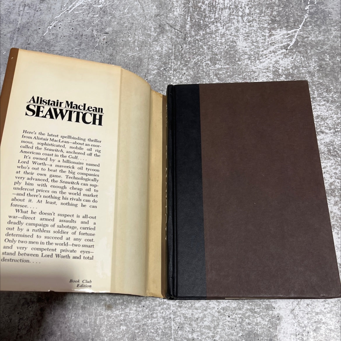 seafwitch book, by Alistair MacLean, 1977 Hardcover image 4