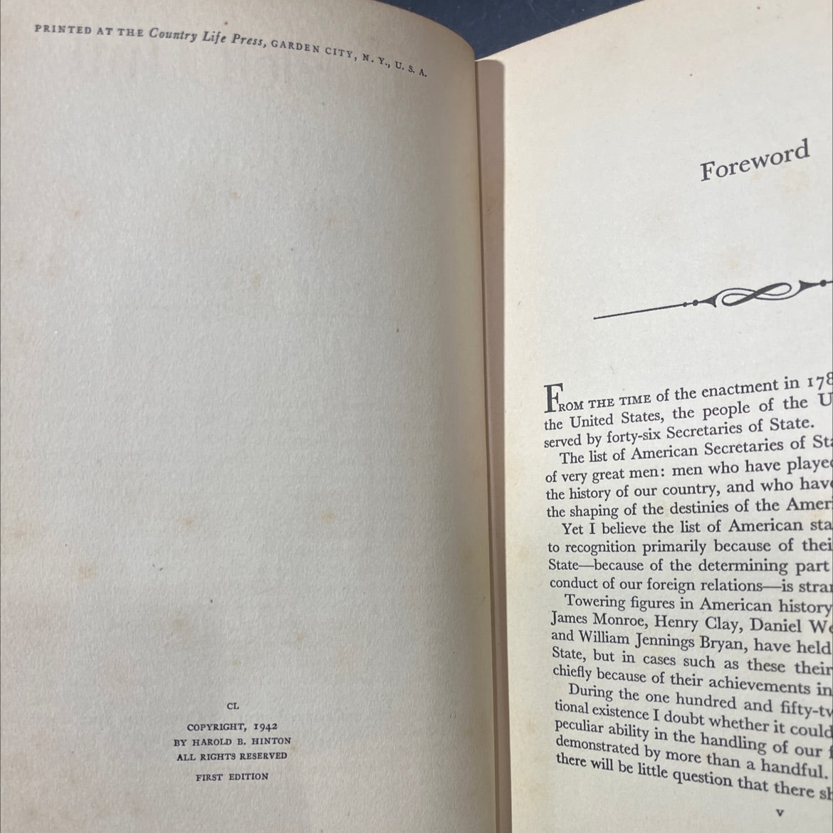 secretary hull with sumner welles, under-secretary of state cordell hull a biography by harold b. hinton with a image 3