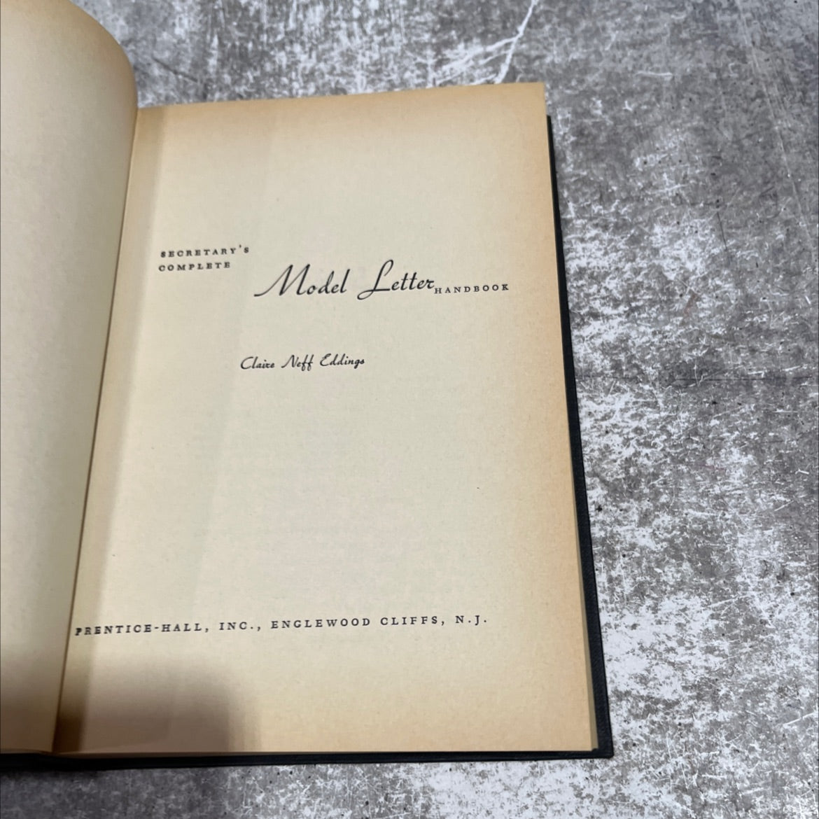 secretary's complete model letter handbook book, by claire neff eddings, 1978 Hardcover image 2