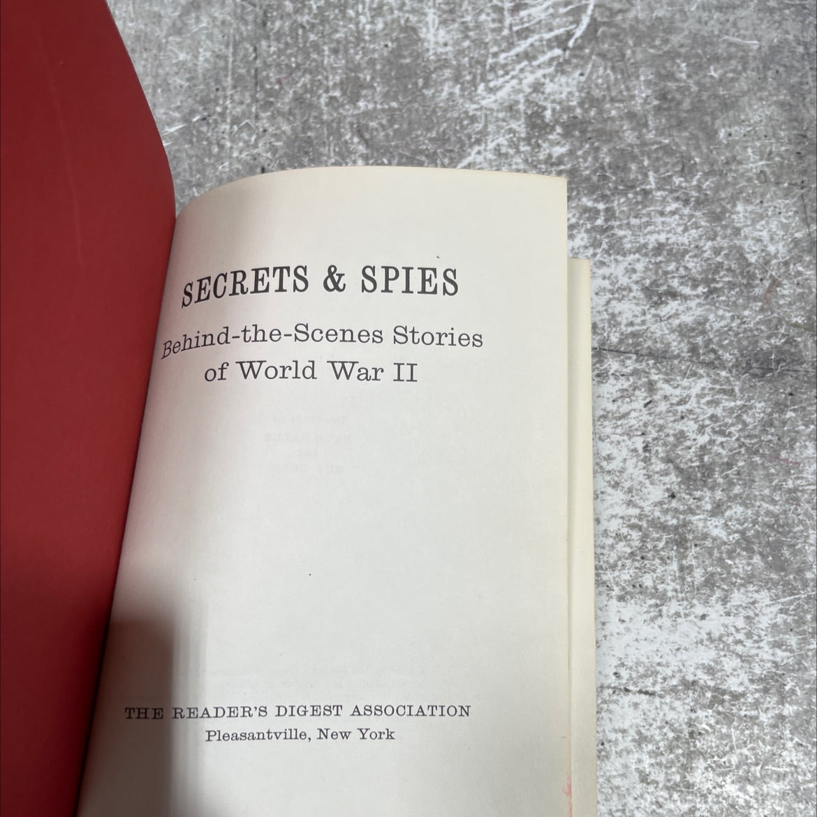 secrets & spies behind-the-scenes stories of world war ii book, by unknown, 1964 Hardcover image 2