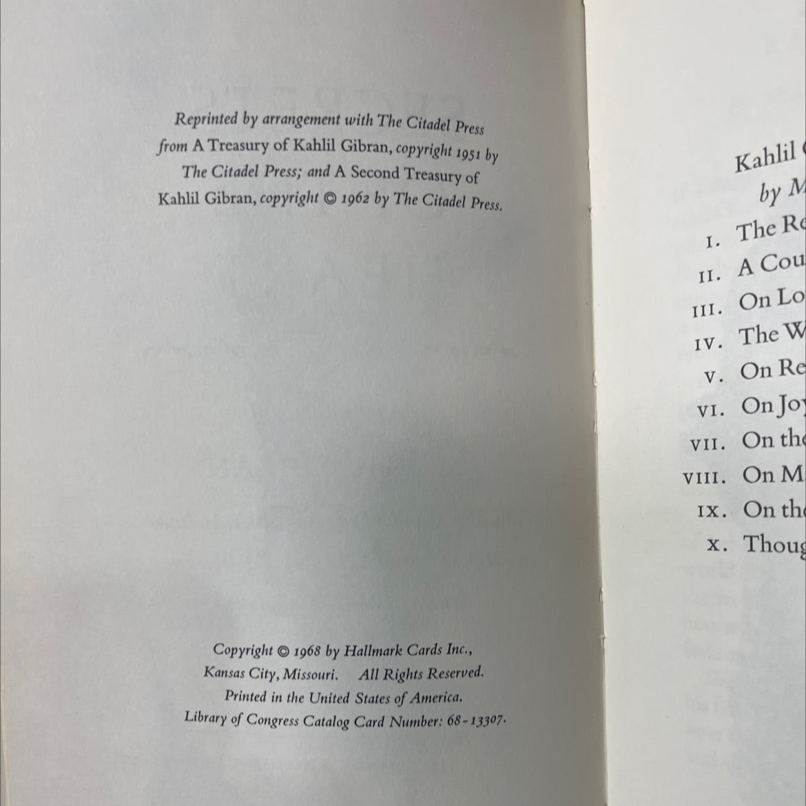 secrets of the heart meditations of kahlil gibran book, by kahlil gibran, 1968 Hardcover image 3