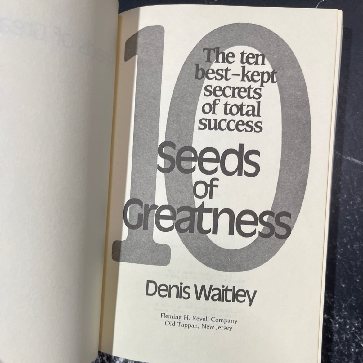 seeds of greatness book, by Denis Waitley, 1983 Hardcover image 2