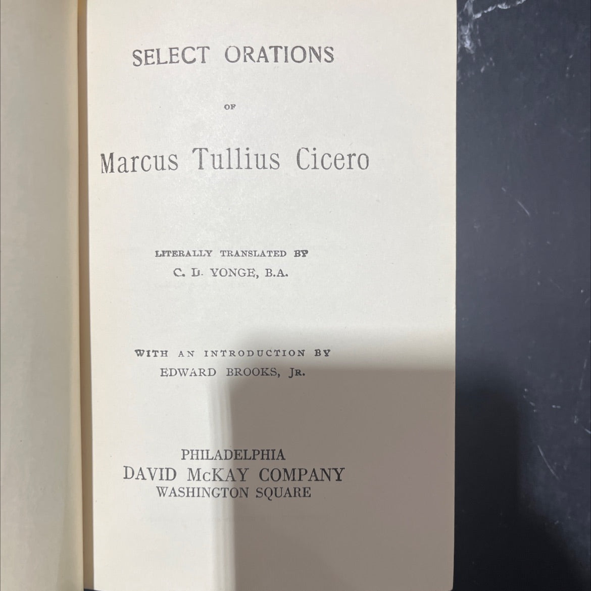 select orations of marcus tullius cicero book, by marcus tullius cicero, 1896 Hardcover image 2