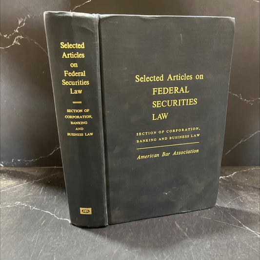 selected articles on federal securities law book, by herbert s. wander and warren f. grienenberger, 1968 Hardcover image 1
