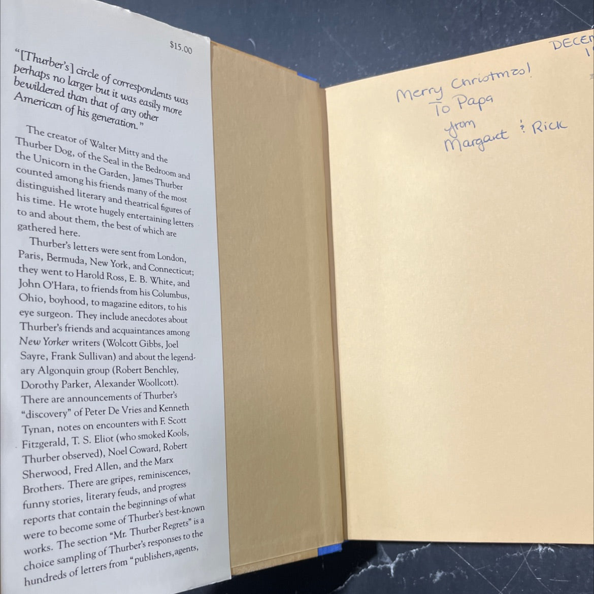 selected letters of james thurber book, by james thurber, 1981 Hardcover image 4