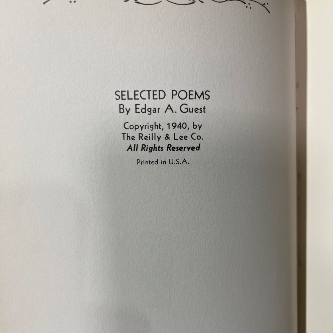 selected poems book, by edgar a. guest, 1940 Hardcover image 3