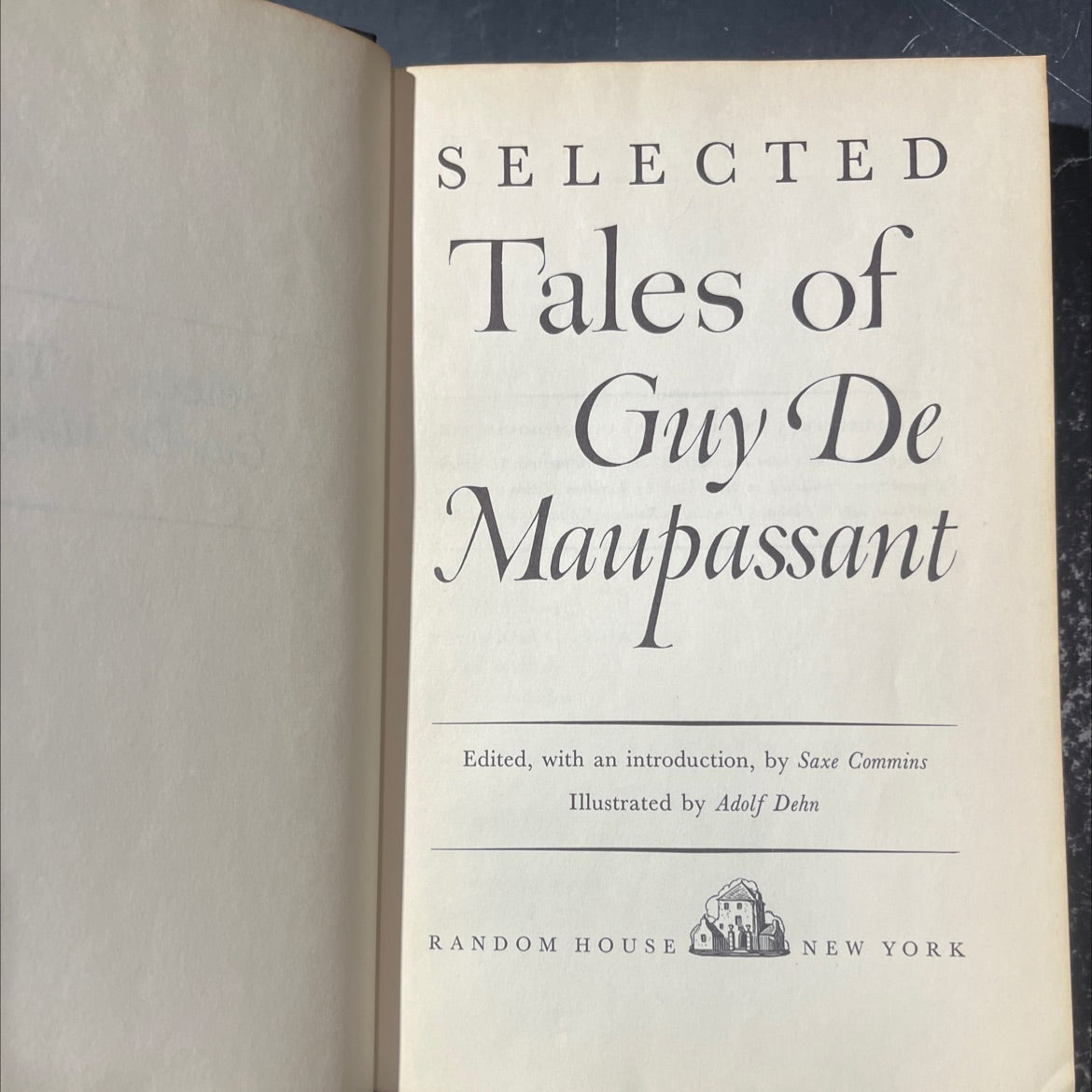 selected tales of guy de maupassant book, by guy de maupassant, 1950 Hardcover image 2