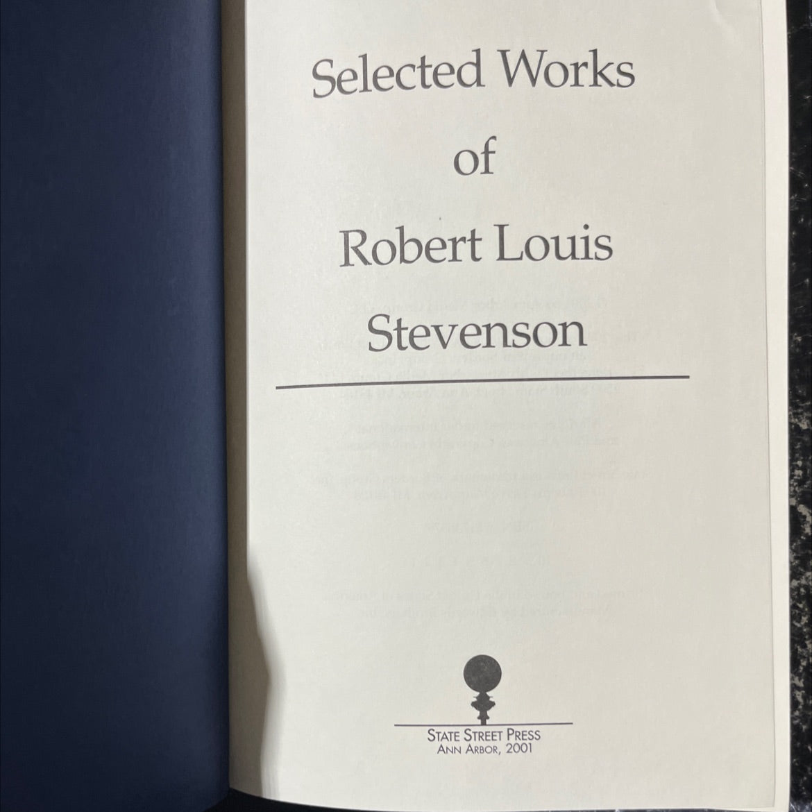 selected works of robert louis stevenson book, by Robert Louis Stevenson, 2001 Leather image 2