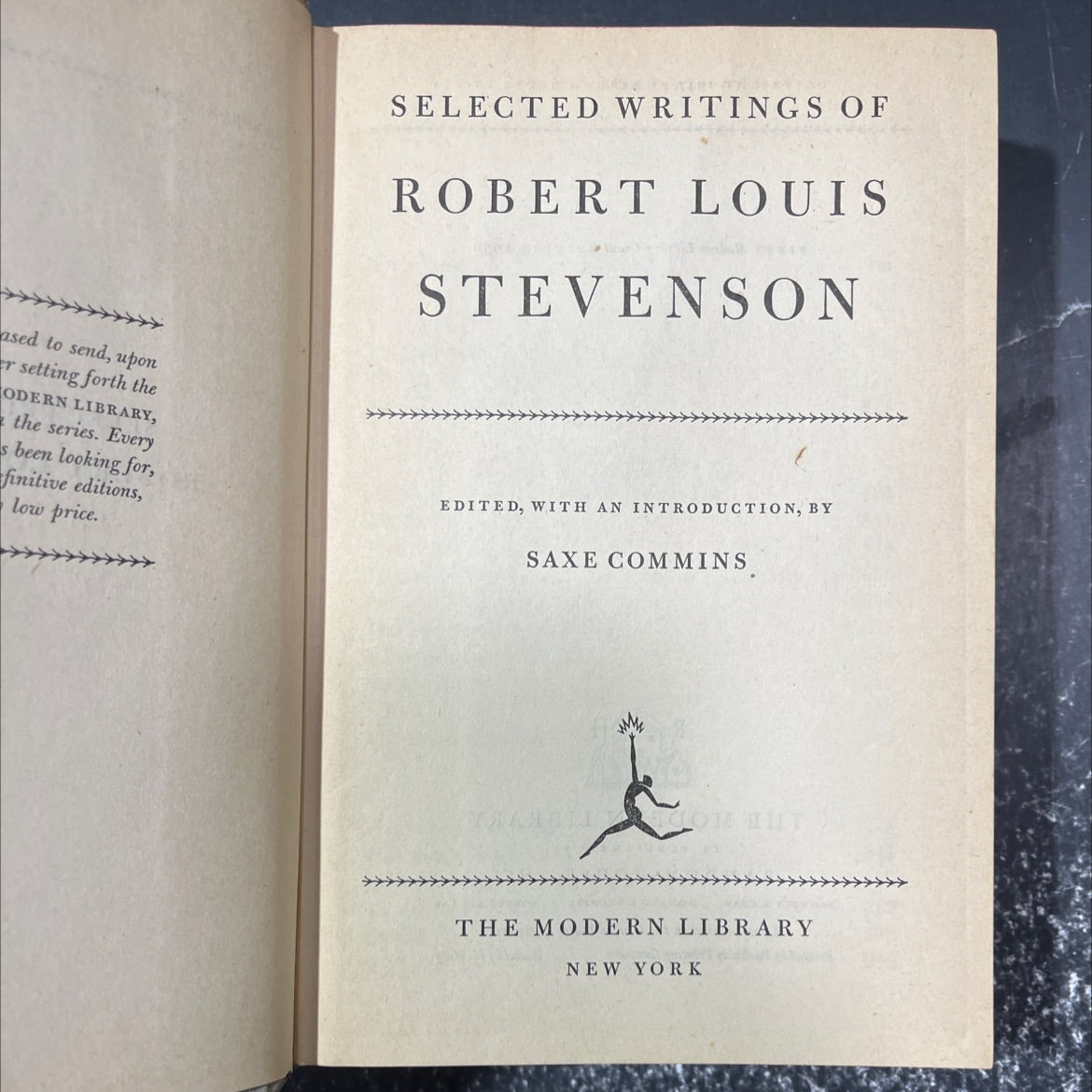 selected writings of robert louis stevenson book, by robert louis stevenson, 1947 Hardcover image 2