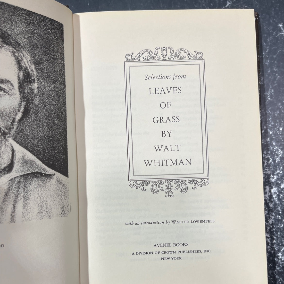 selections from leaves of grass book, by walt whitman, 1961 Hardcover image 2