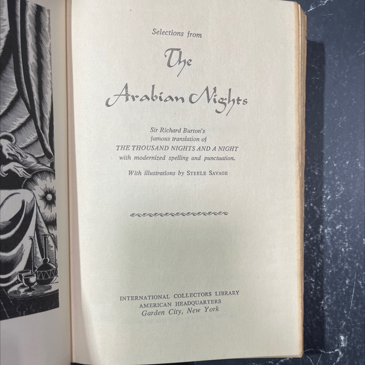selections from the arabian nights book, by sir richard burton, 1970 Hardcover image 2