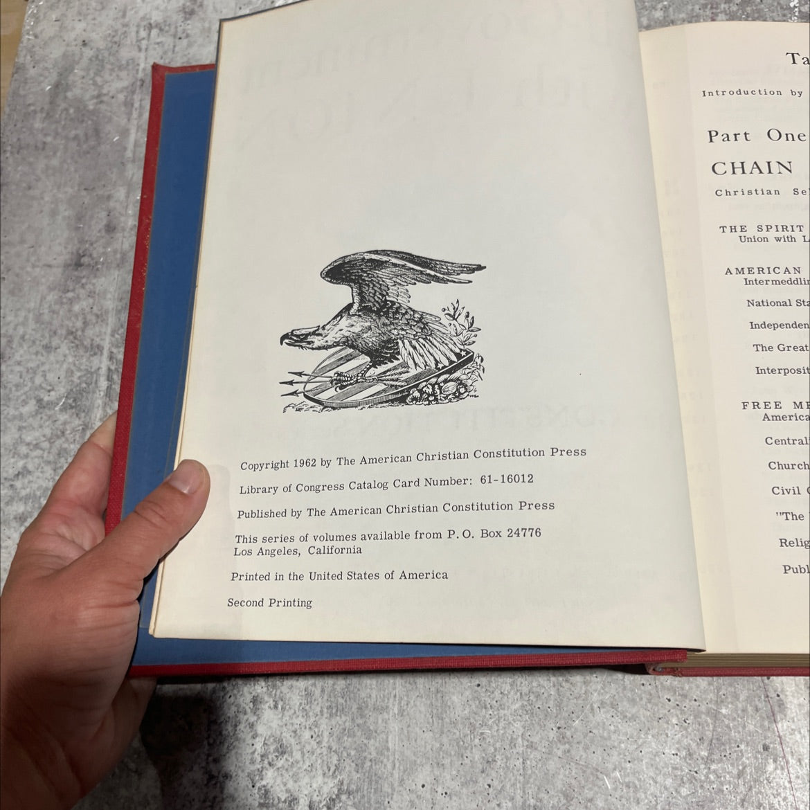 self-government with union christian histor book, by verna m. hall, 1962 Hardcover image 3