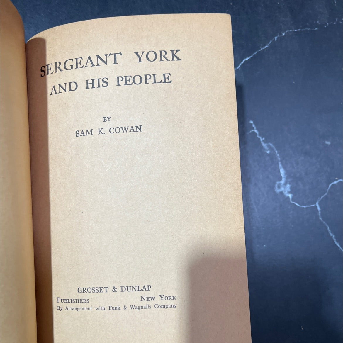 sergeant york and his people book, by sam k. cowan, 1922 Hardcover image 2