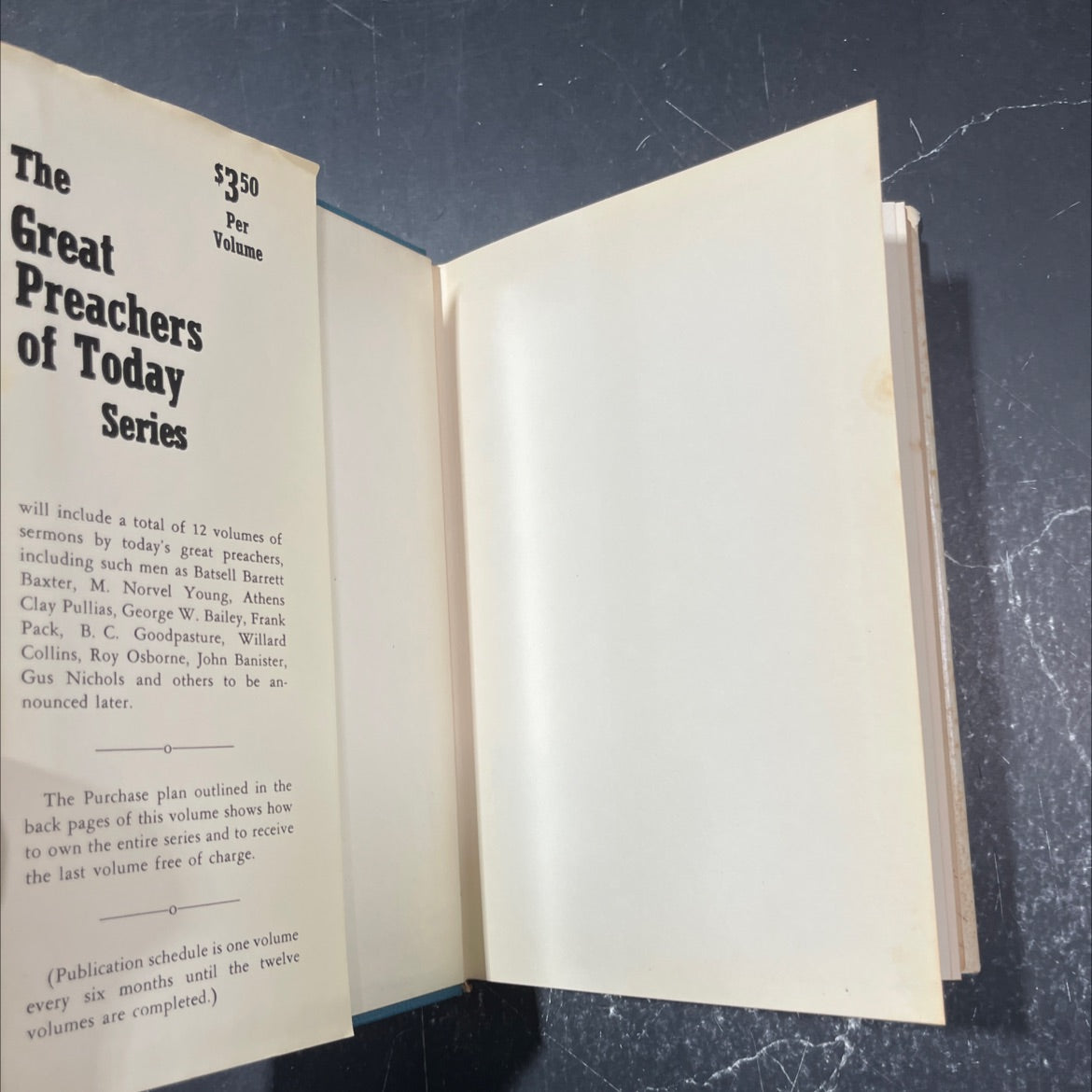 sermons of willard collins book, by j. d. thomas, 1964 Hardcover image 4