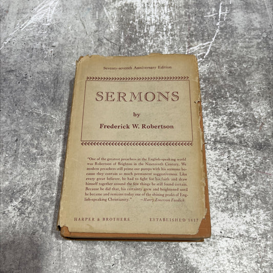 sermons preached at brighton by the late rev. frederick w. robertson, the incumbent of trinity chapel new edition book, image 1