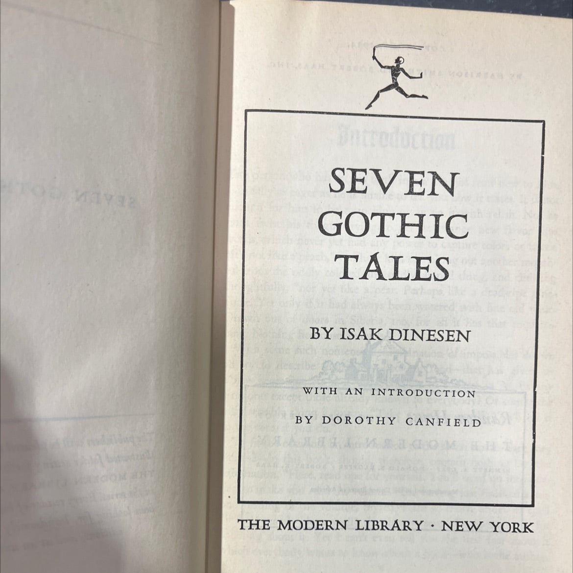 seven gothic tales book, by isak dinesen, 1934 Hardcover image 2