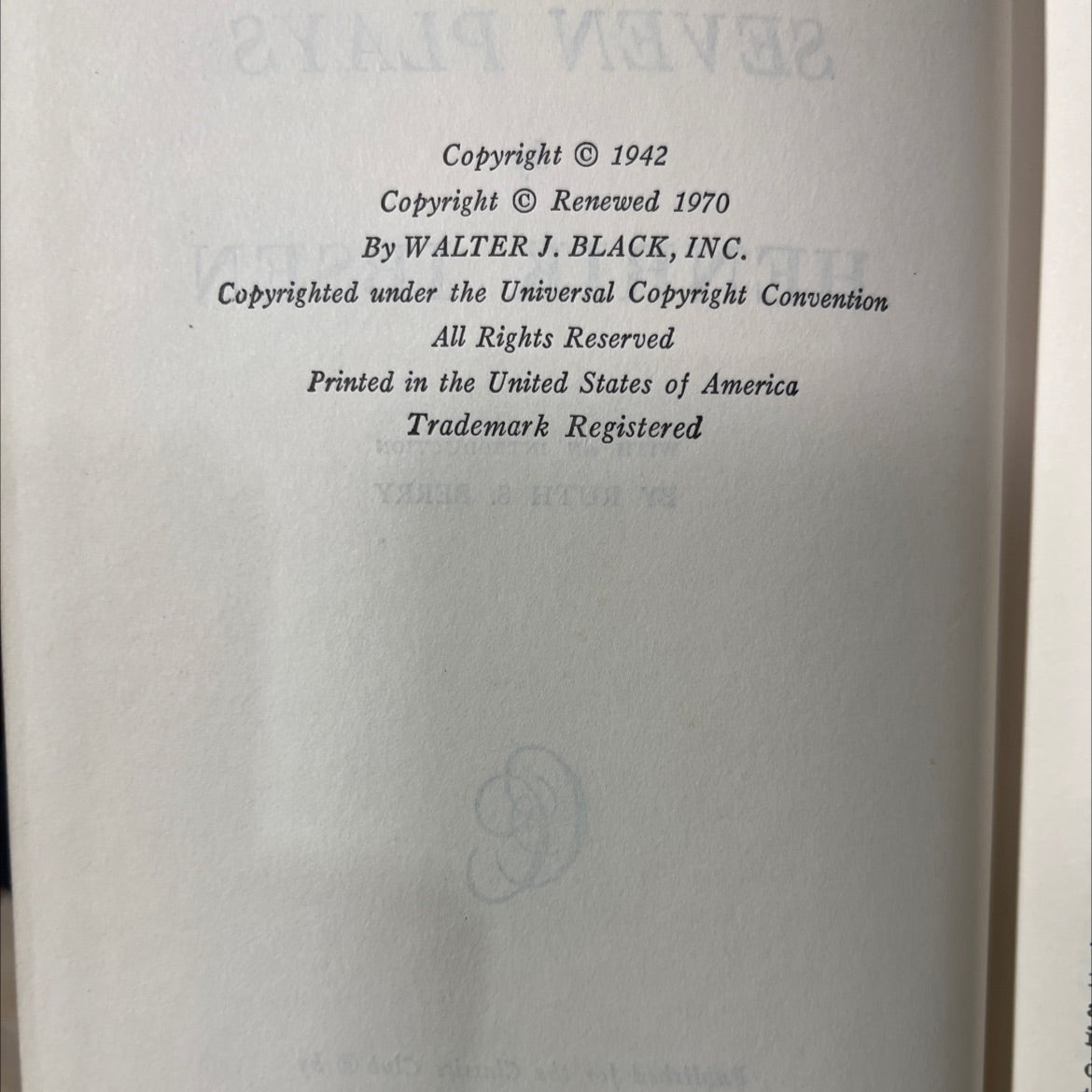 seven plays book, by henrik ibsen, 1970 Hardcover image 3