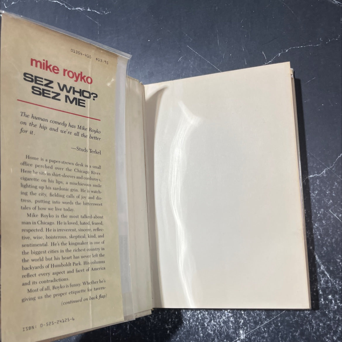 sez who? sez me book, by Mike Royko, 1982 Hardcover image 4