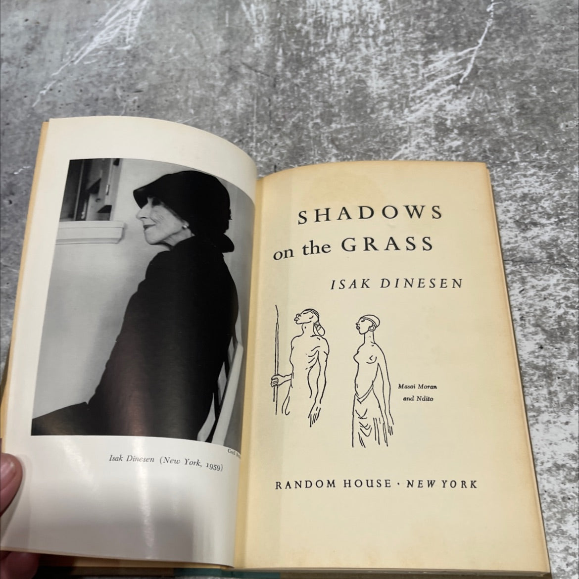 shadows on the grass book, by isak dinesen, 1961 Hardcover image 2