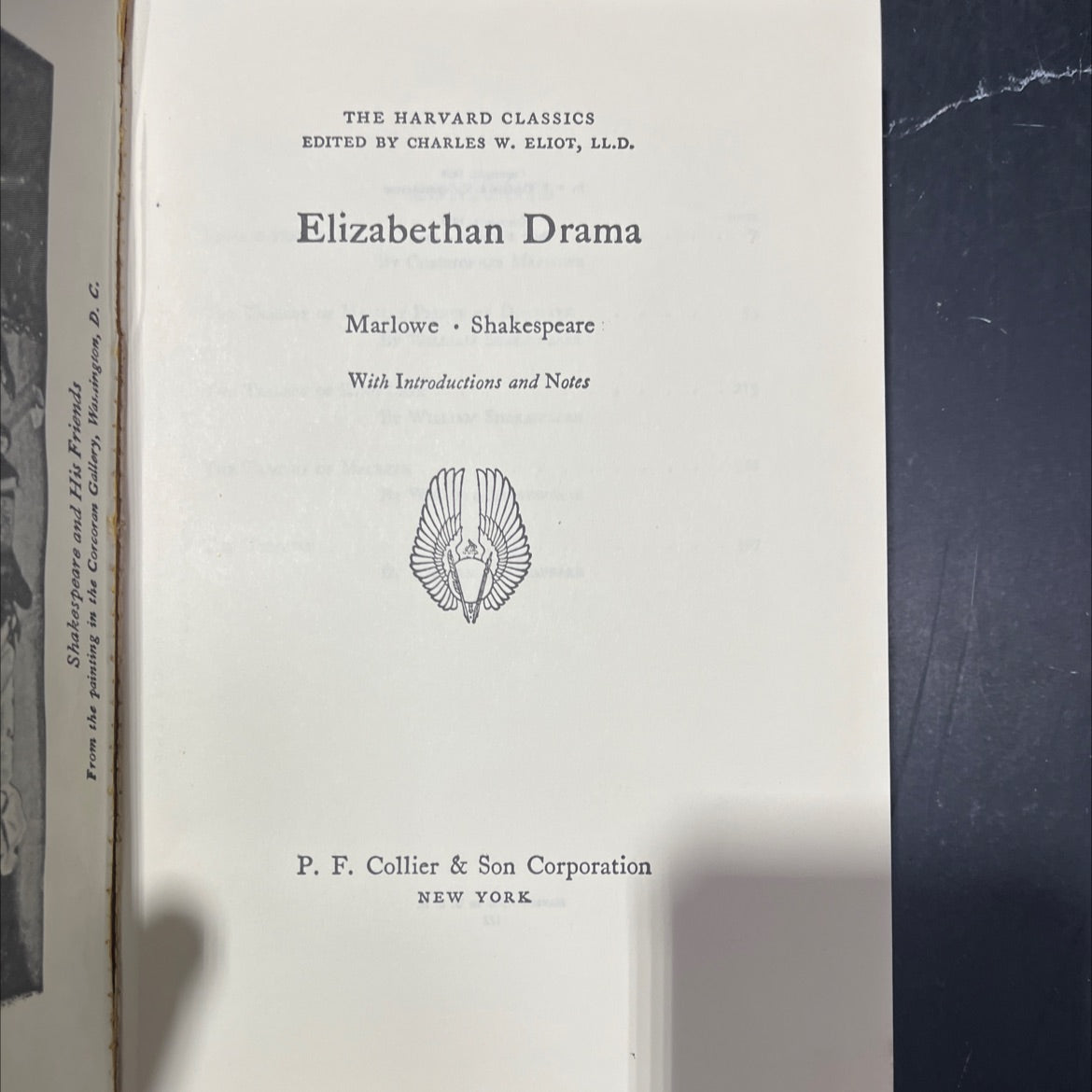 shakespeare and his friends book, by unknown, 1938 Hardcover image 2