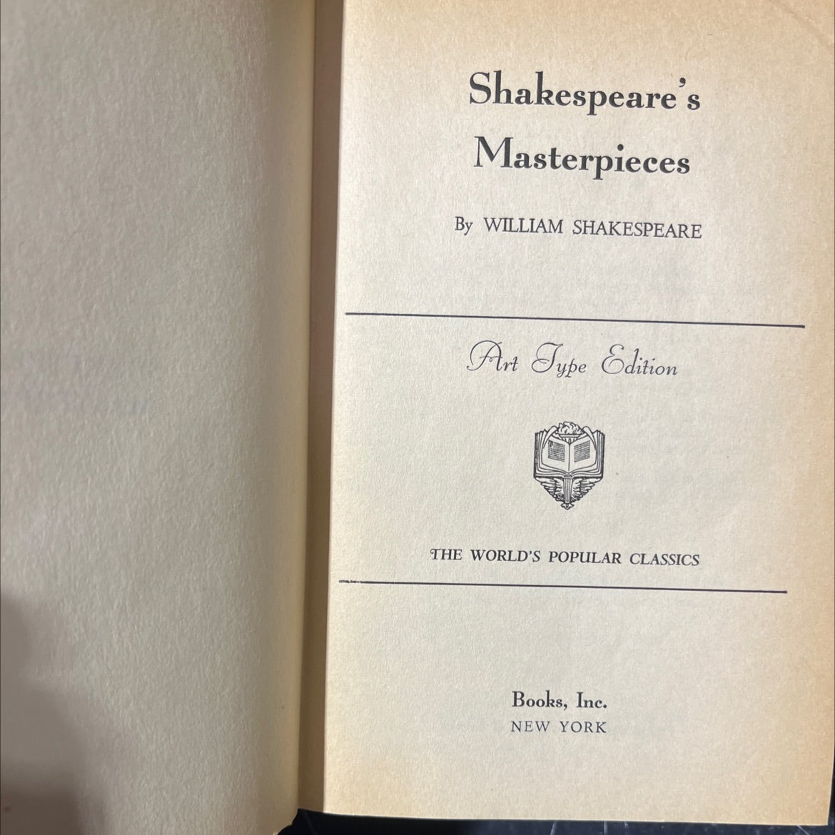 shakespeare's masterpieces book, by william shakespeare, unknown Hardcover image 2