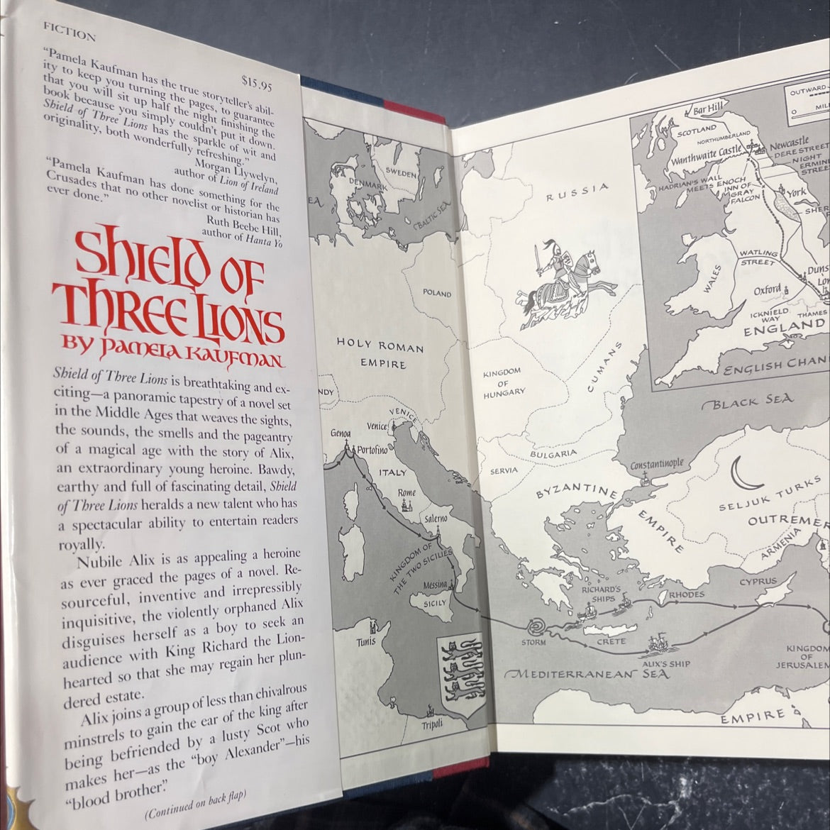 shield of three lions book, by pamela kaufman, 1983 Hardcover image 4