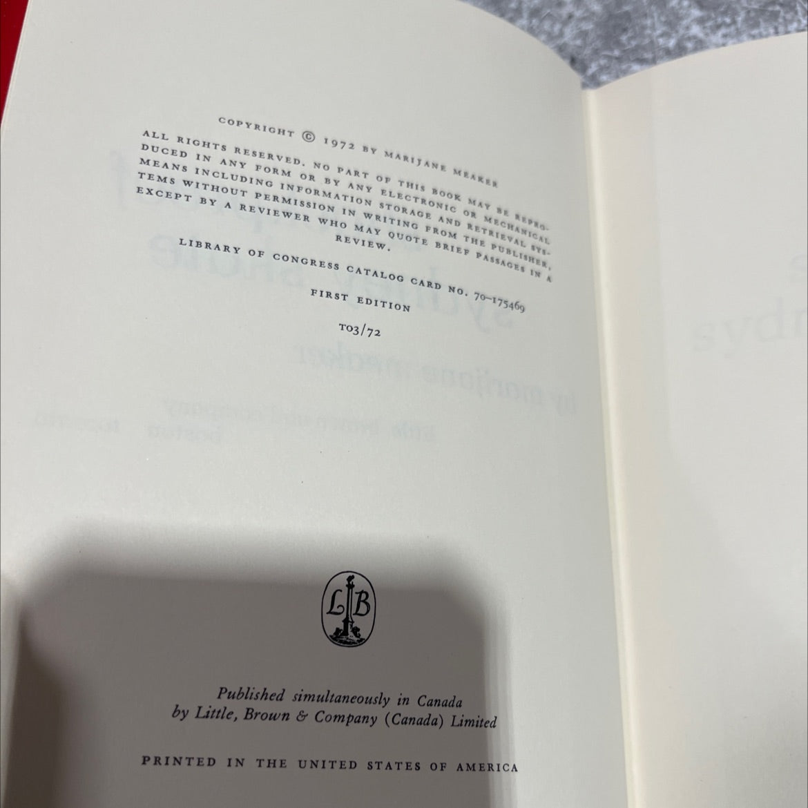 shockproof sydney skate book, by marijane meaker, 1972 Hardcover image 3