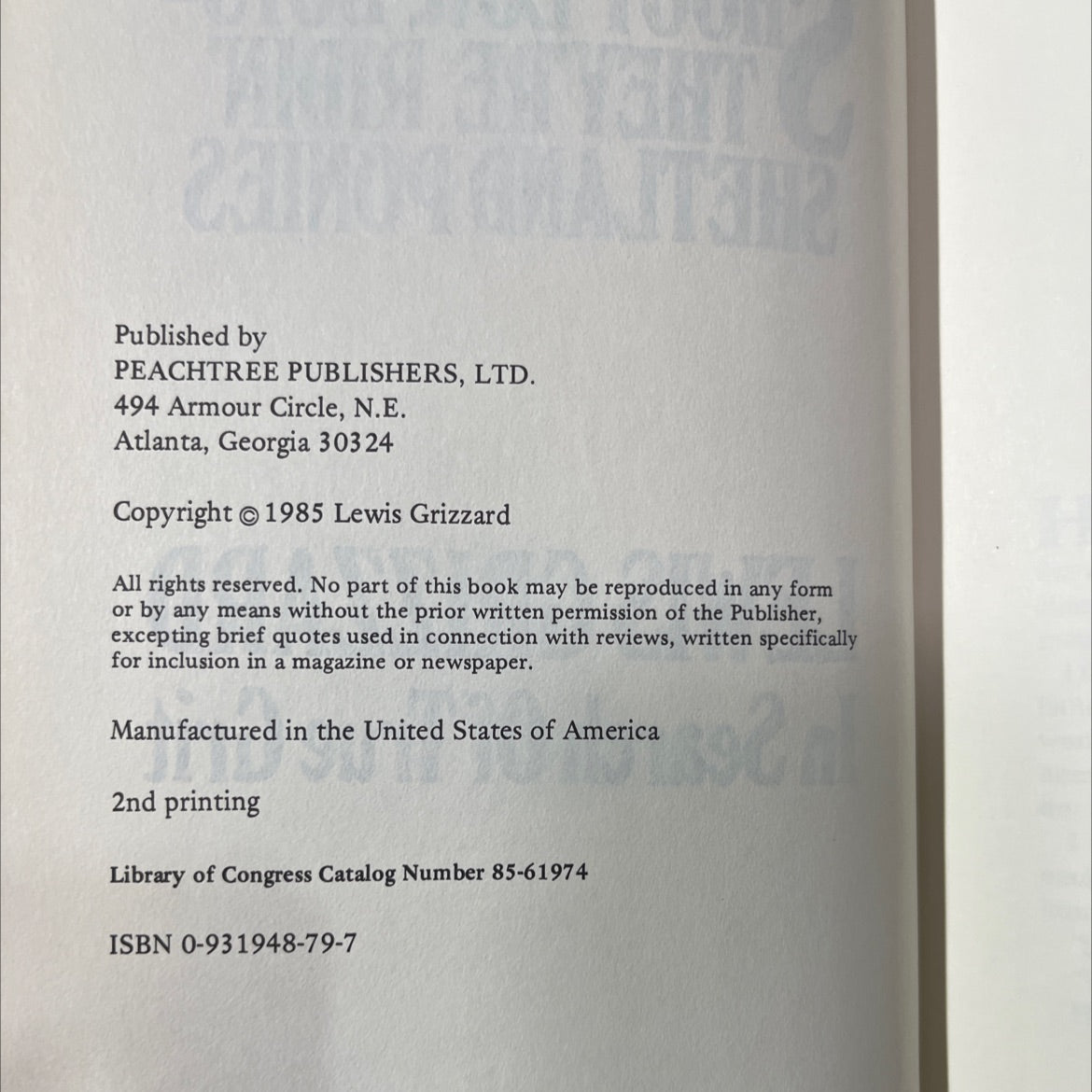 shoot hoot low, boys- they're ridin shetland ponies book, by lewis grizzard, 1985 Hardcover image 3