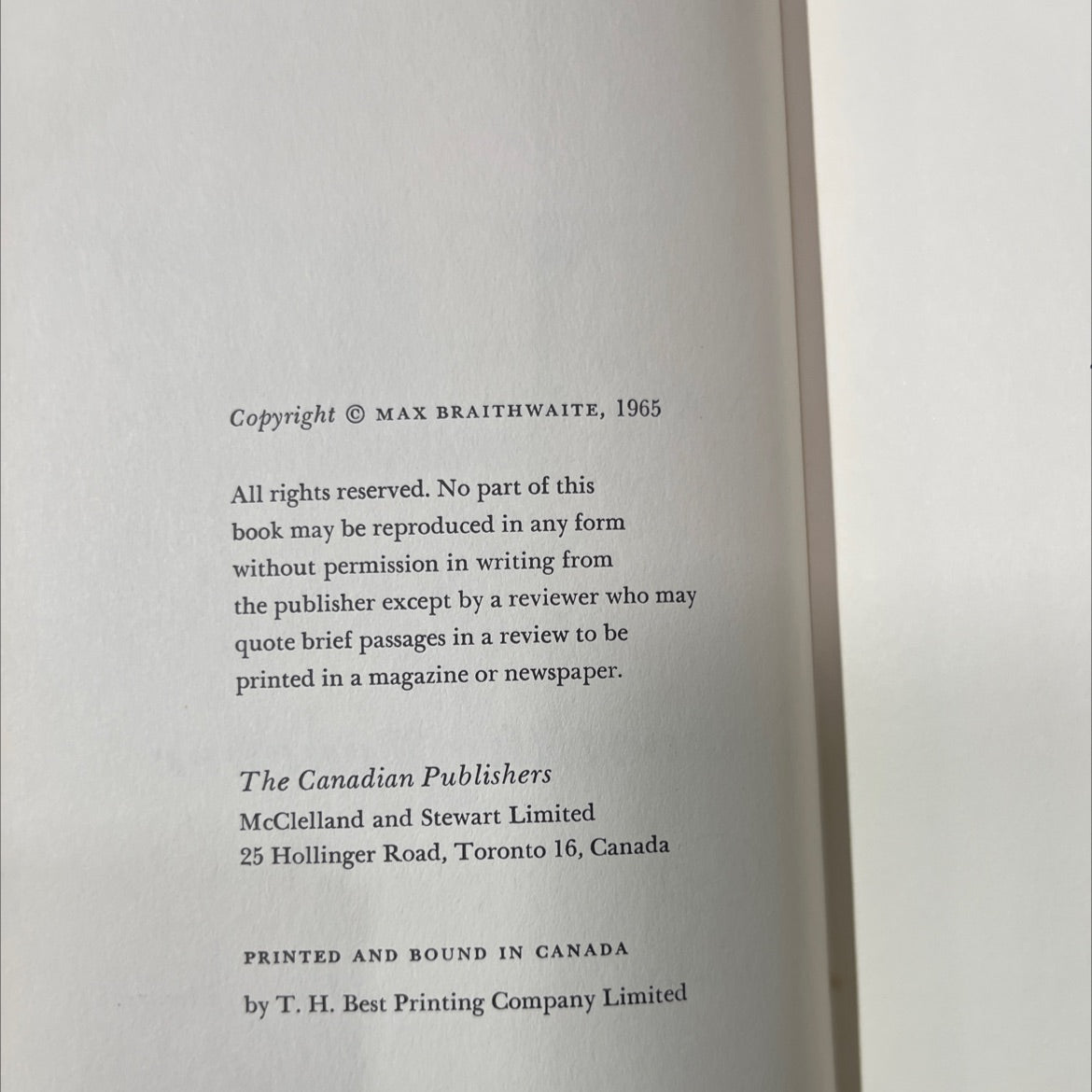 shoot the teacher book, by max braithwaite, 1965 Hardcover image 3