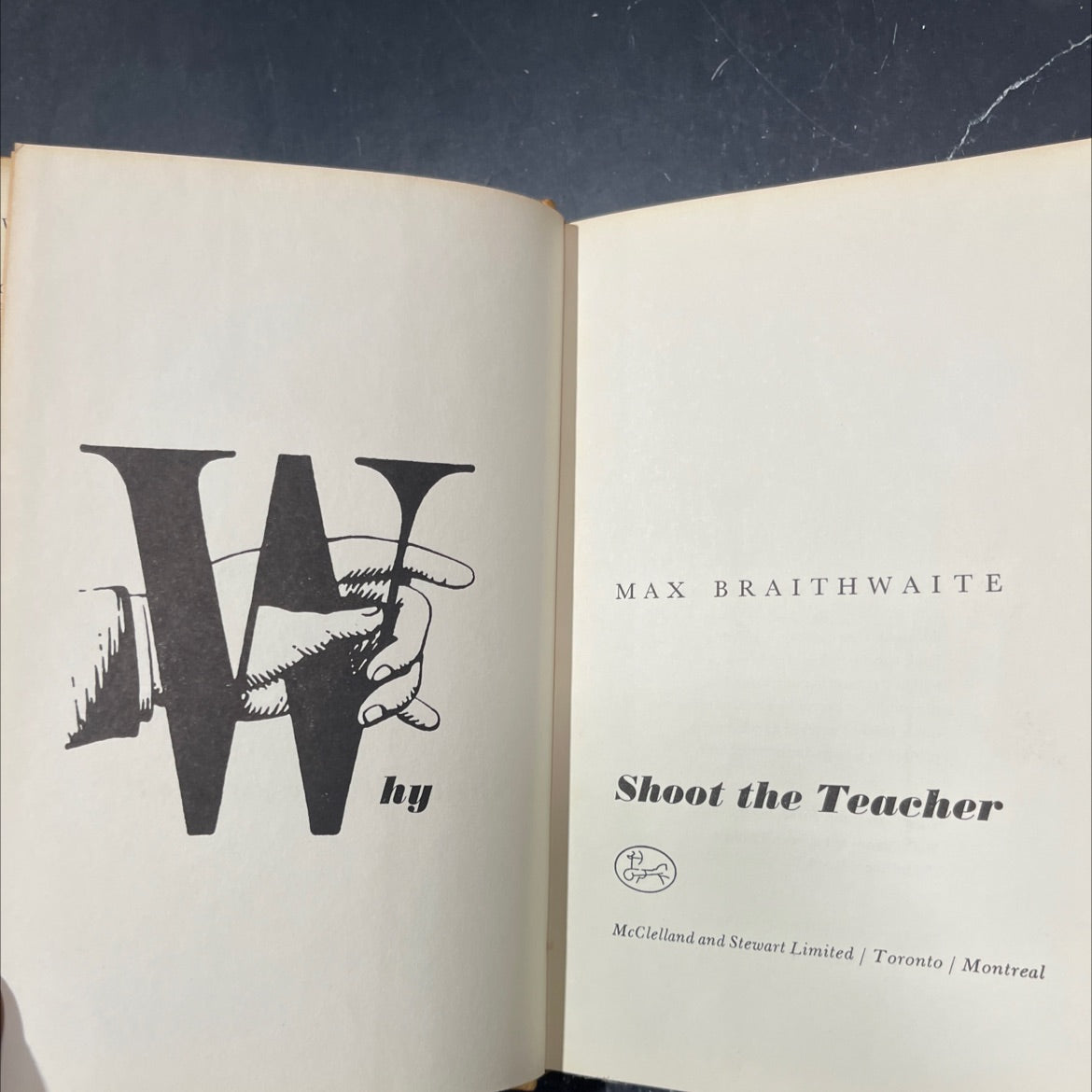 shoot the teacher book, by max braithwaite, 1965 Hardcover image 2