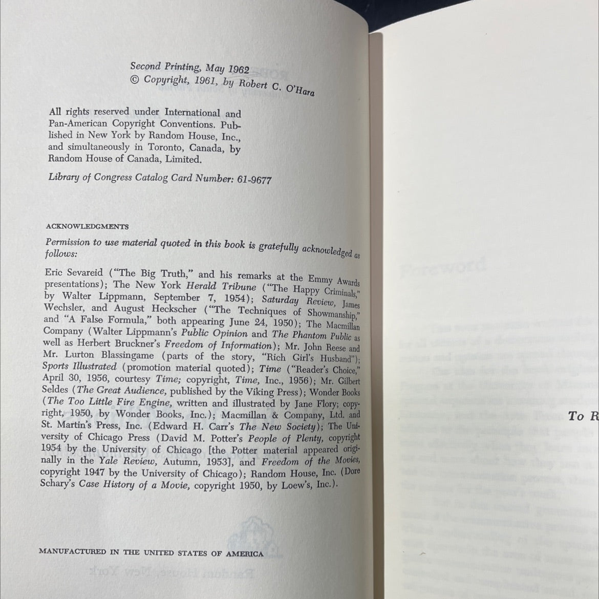 shop jolations of media for the millions book, by robert c. o'hara, 1962 Hardcover image 3