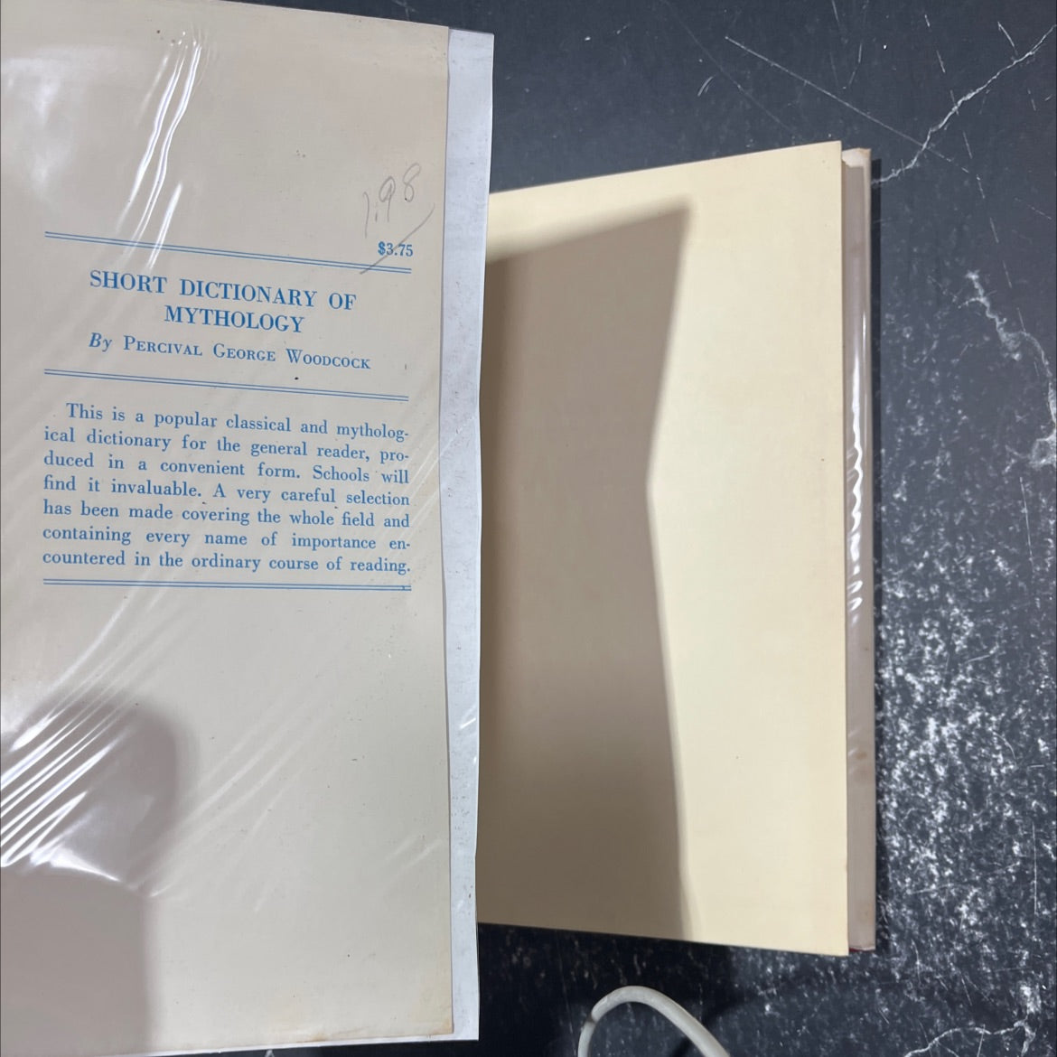 short dictionary of mythology book, by p. g. woodcock, 1953 Hardcover image 4