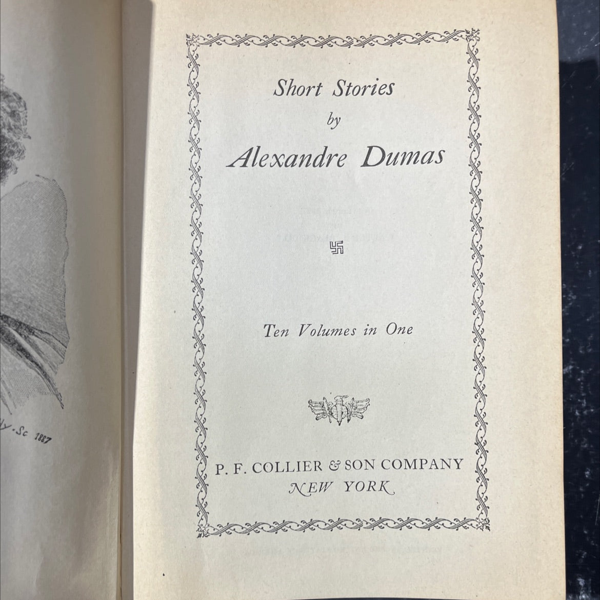 short stories by alexandre dumas book, by alexandre dumas, 1927 Hardcover image 2
