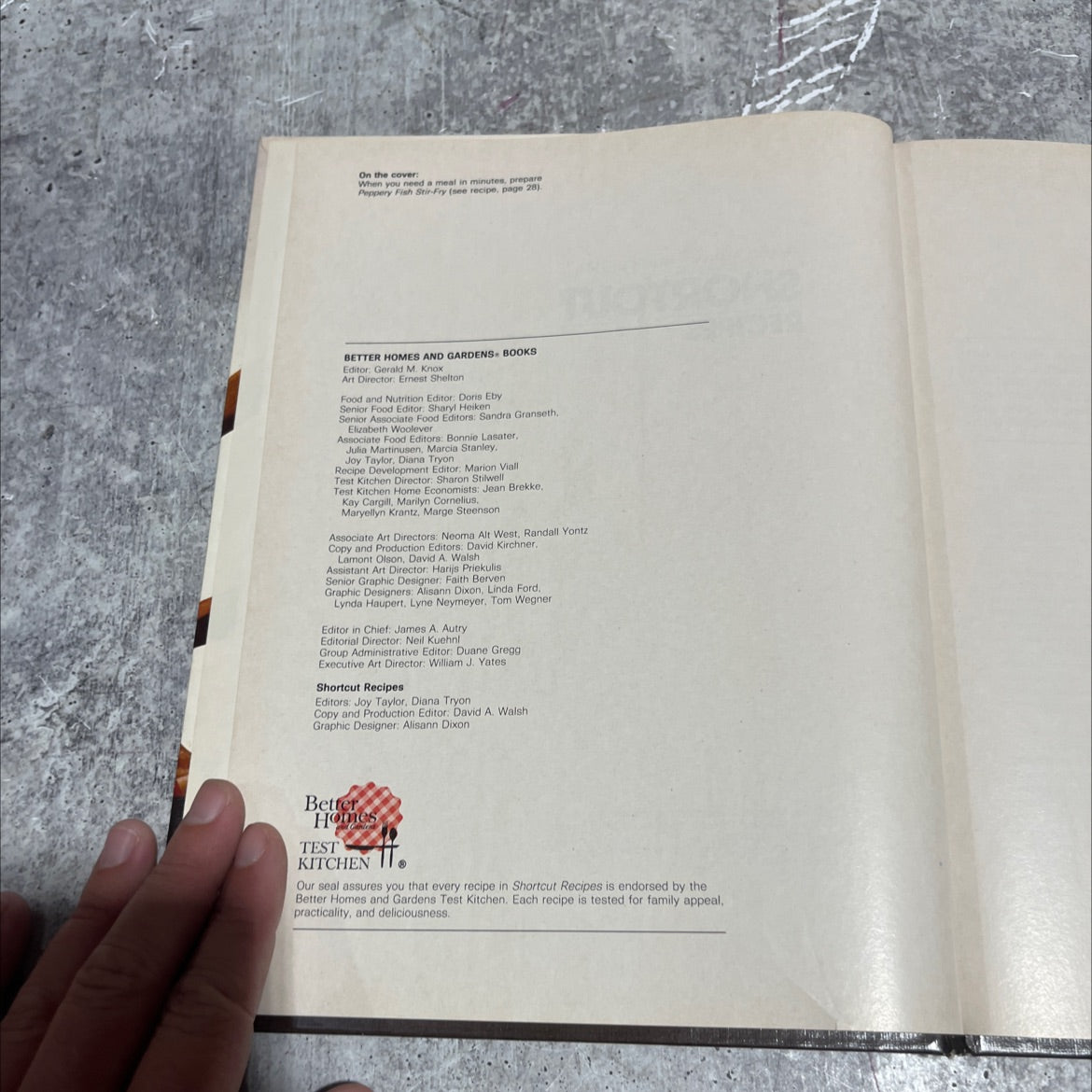 shortcut recipes book, by Meredith Corporation, 1980 Hardcover image 3
