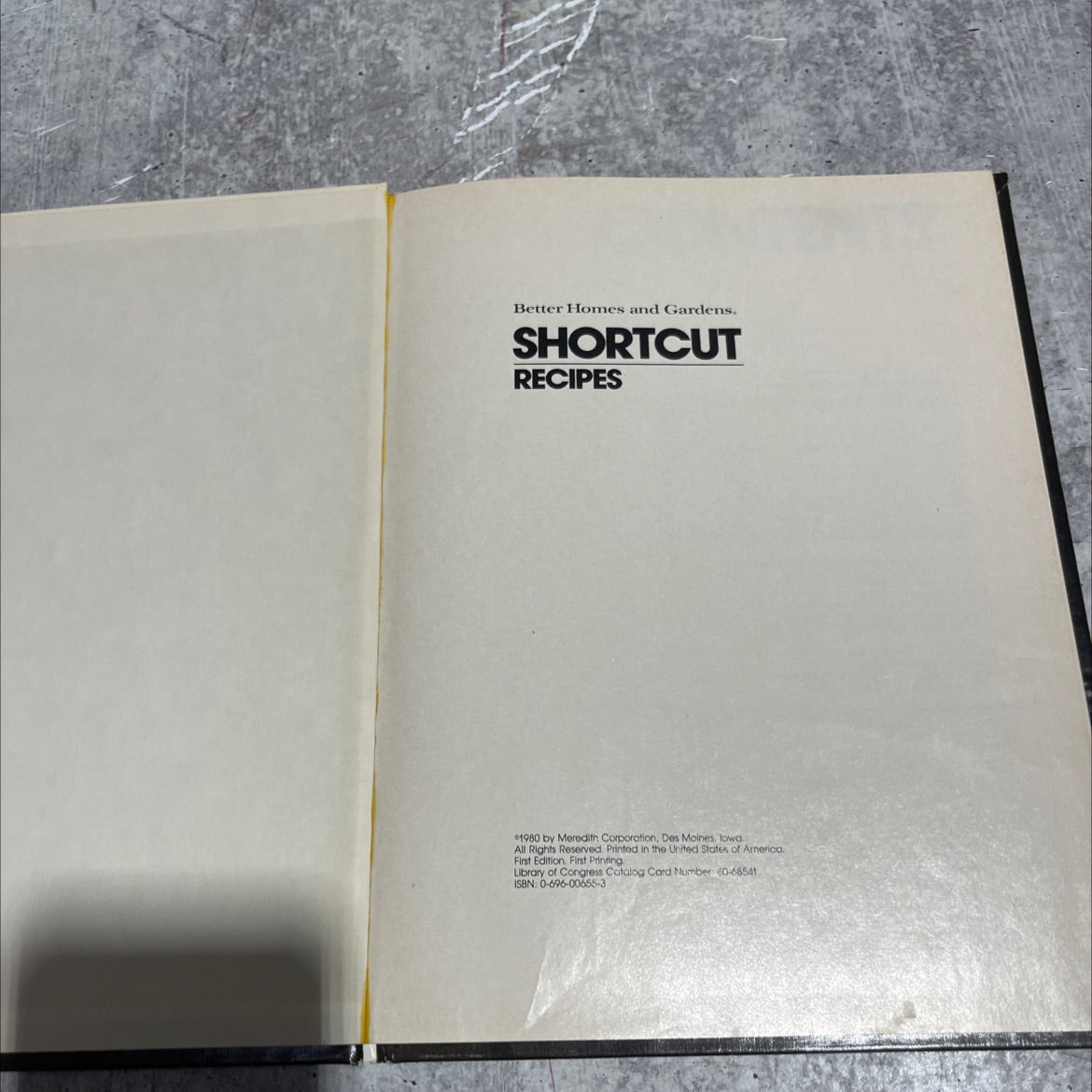 shortcut recipes book, by Meredith Corporation, 1980 Hardcover image 2