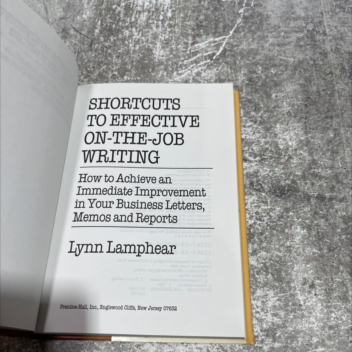 shortcuts to effective on-the-job writing book, by Lynn Lamphear, 1982 Hardcover image 2