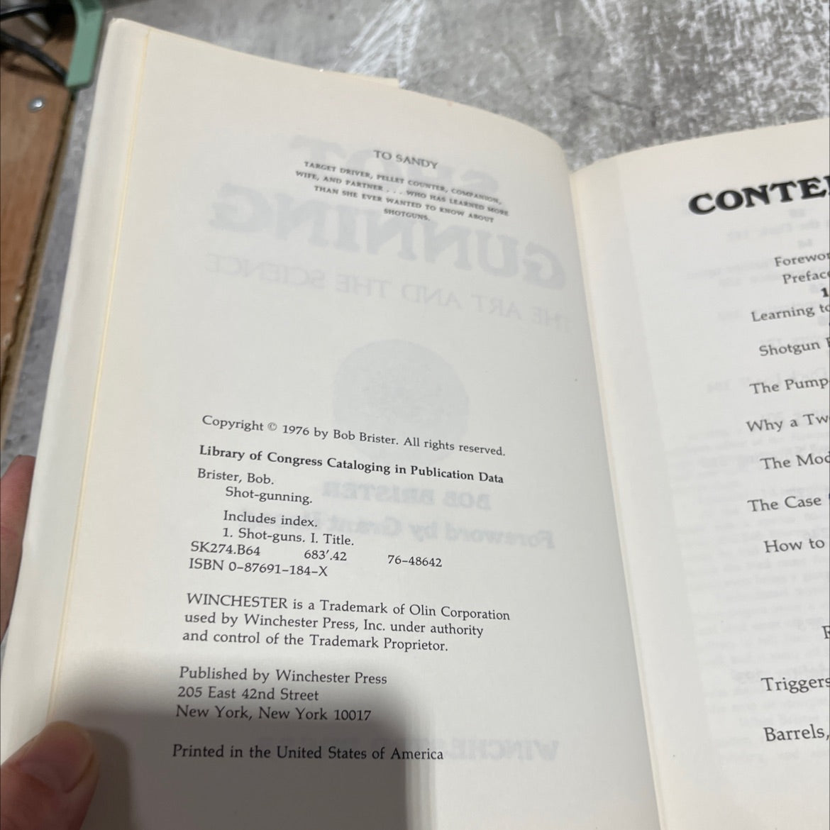 shot gunning the art and the science book, by bob brister, 1976 Hardcover image 3